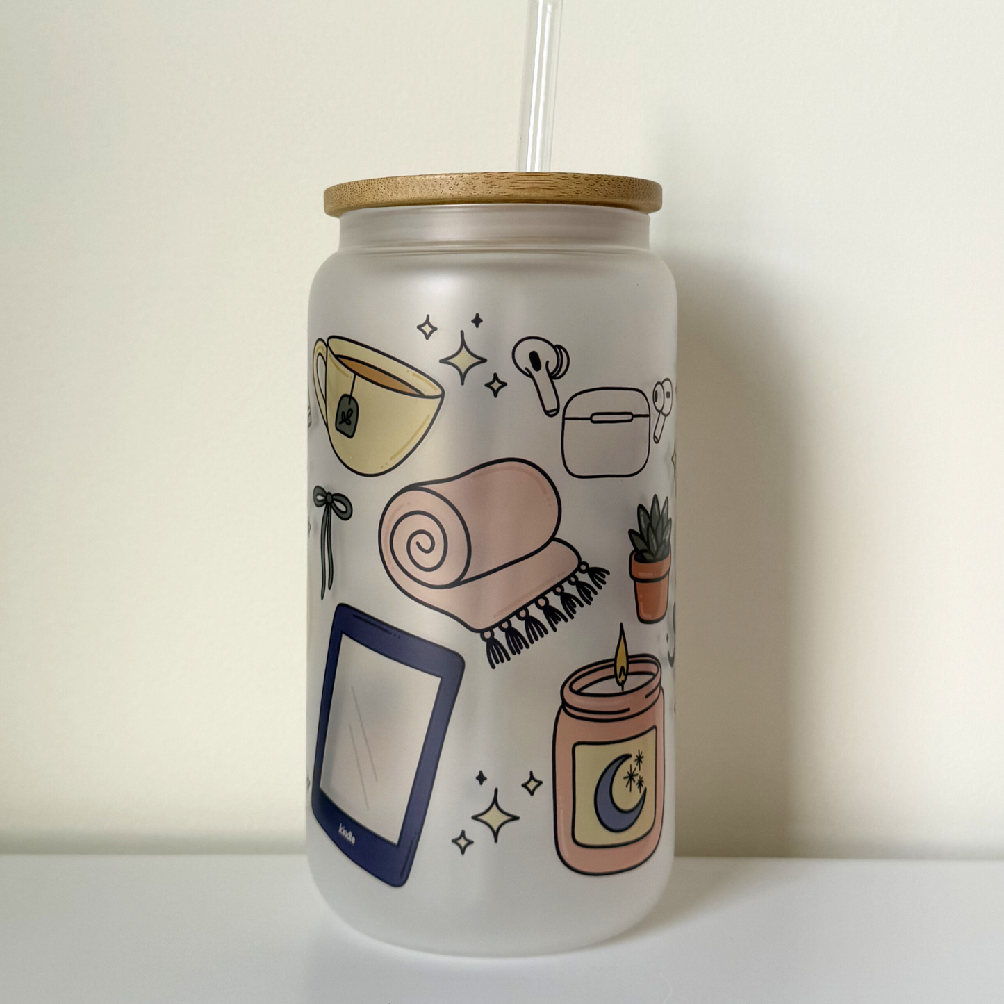 Late Night Reading Club Tumbler – Cute Cozy Blue Bookish Drinkware | Reader Gift