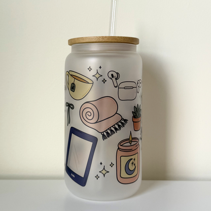 Late Night Reading Club Tumbler – Cute Cozy Blue Bookish Drinkware | Reader Gift