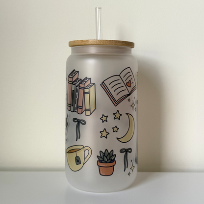 Late Night Reading Club Tumbler – Cute Cozy Blue Bookish Drinkware | Reader Gift