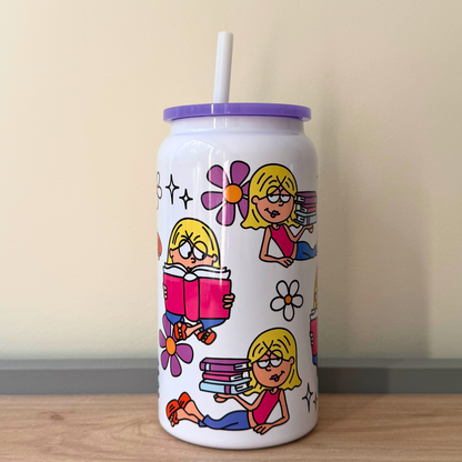 Lizzie M Inspired Glass Can | Y2K Aesthetic Cup