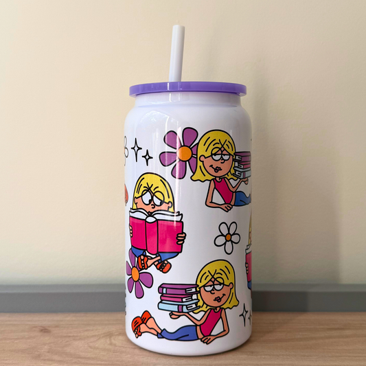 Lizzie M Inspired Glass Can | Y2K Aesthetic Cup