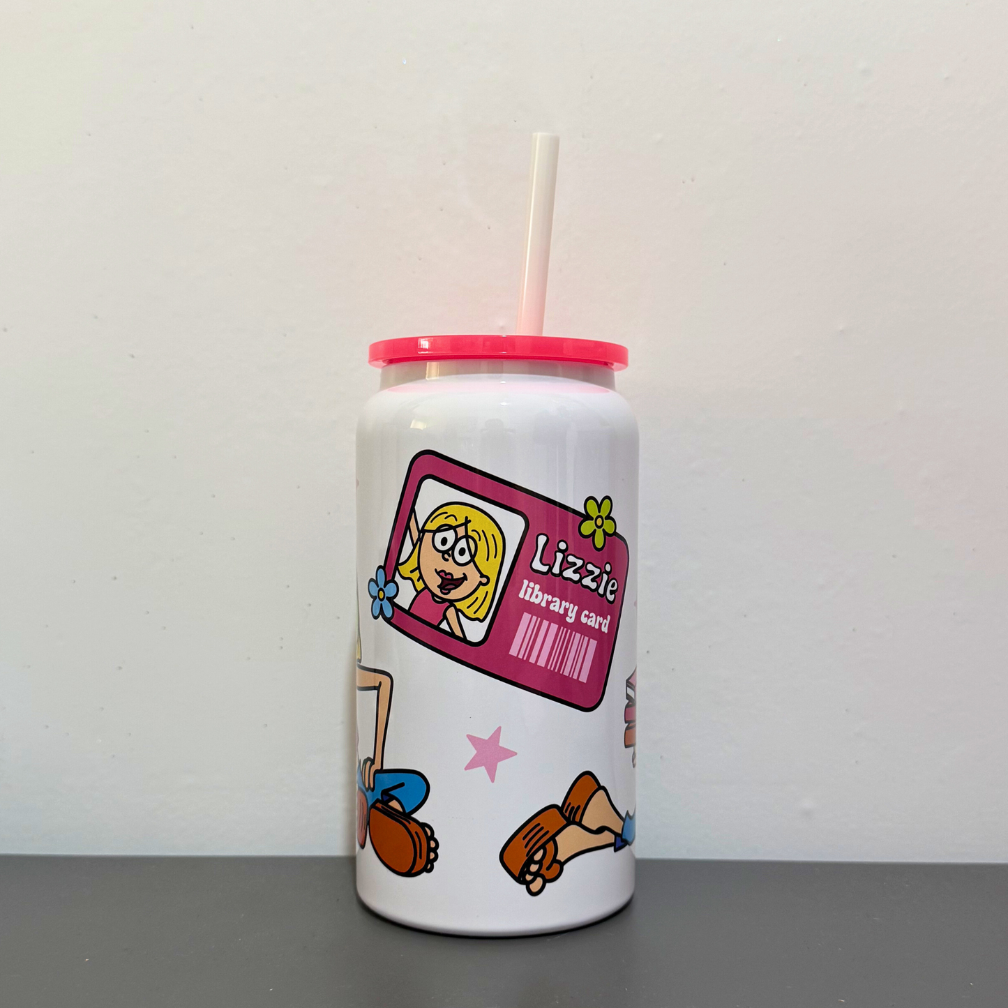 Lizzie M Inspired Glass Can | Y2K Aesthetic Cup