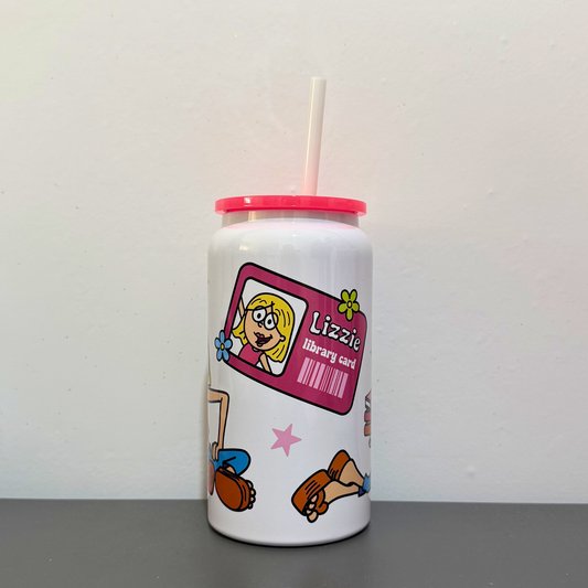 Lizzie M Inspired Glass Can | Y2K Aesthetic Cup