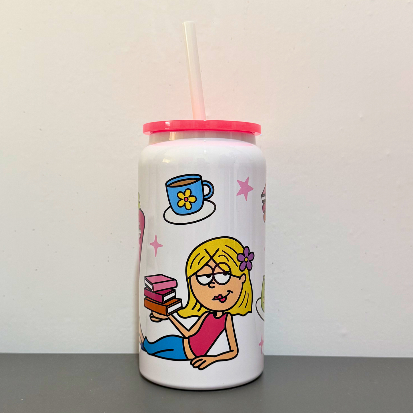 Lizzie M Inspired Glass Can | Y2K Aesthetic Cup