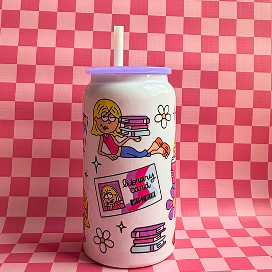 Lizzie M Inspired Glass Can | Y2K Aesthetic Cup