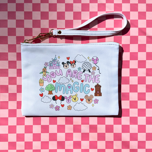 Disney Magic Inspired Cosmetic Pouch – Travel Makeup Bag for Toiletries, Beauty Essentials & Holidays