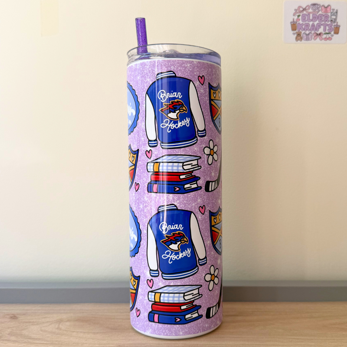 Off-Campus Inspired Book Lover Tumbler with Lid & Straw | Hot & Cold Drink Cup