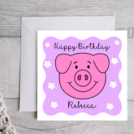 Cute Pig Birthday 