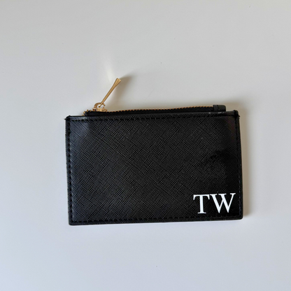 Personalised PU Leather Coin & Card Holder – Ladies Wallet | Custom Compact Purse