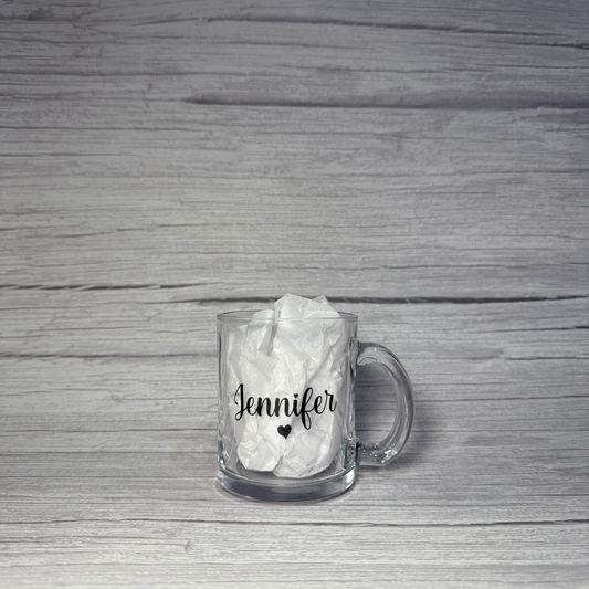 Personalised Glass Mug