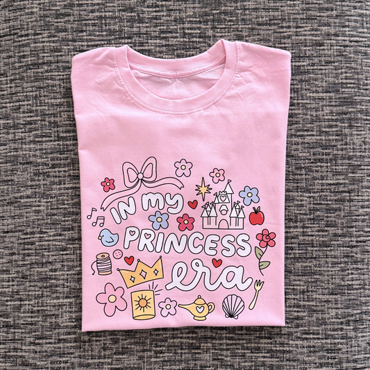 In My Princess Era Pink Cotton T-Shirt – Cute Feminine Aesthetic Graphic Tee