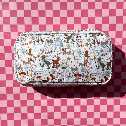 Toy Story Inspired Makeup Bag – Cosmetic Travel Pouch for Disney Vacations & Everyday Essentials
