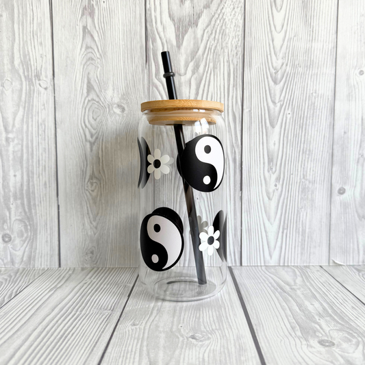 Ying & Yang Glass Can
